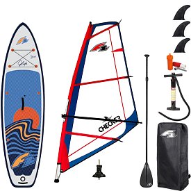 Paddleboard F2 GLIDE WINDSURF/WING YOUTH  GREY 9'2 komplet s plachtou- nafukovací paddleboard