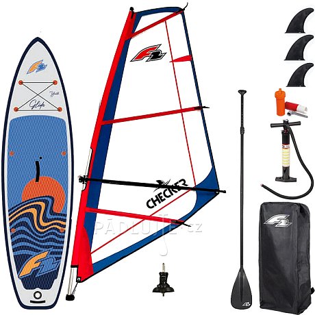 Paddleboard F2 GLIDE WINDSURF/WING YOUTH  GREY 9'2 komplet s plachtou- nafukovací paddleboard