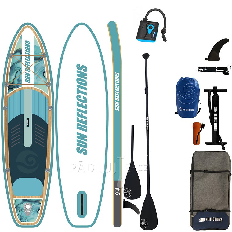 Paddleboard SUN REFLECTIONS S 9'4'' MINICOMBO Ocean mirage - nafukovací