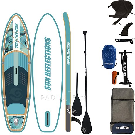 Paddleboard SUN REFLECTIONS S 9'4'' MINICOMBO Ocean mirage - nafukovací