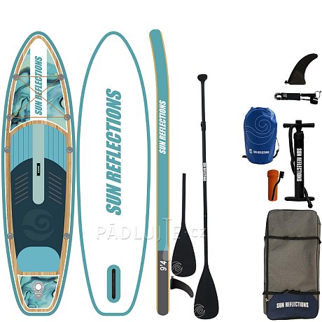 Paddleboard SUN REFLECTIONS S 9'4'' MINICOMBO Ocean mirage - nafukovací