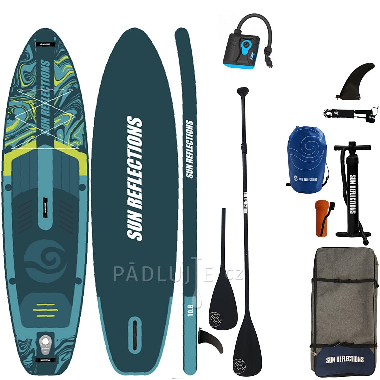 Paddleboard SUN REFLECTIONS M 10'8'' MINICOMBO EMERALD - nafukovací