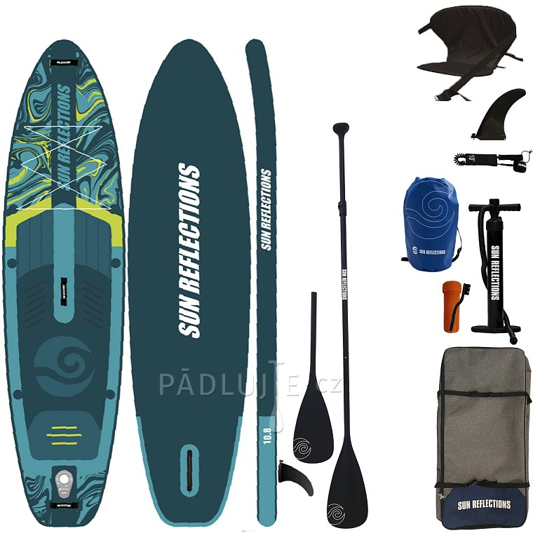 Paddleboard SUN REFLECTIONS M 10'8'' MINICOMBO EMERALD - nafukovací