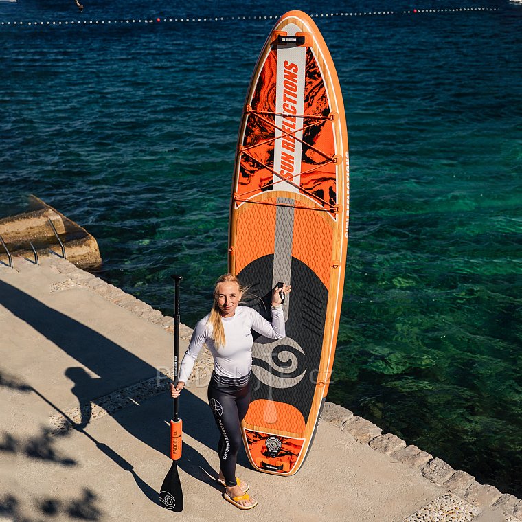 Paddleboard SUN REFLECTIONS XXL 11'6'' COMBO Orange - nafukovací