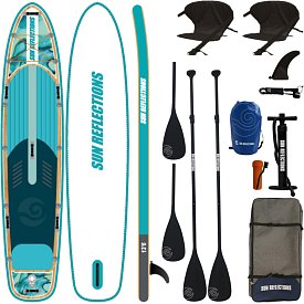 Paddleboard SUN REFLECTIONS MULTI 13'6'' MINICOMBO Ocean mirage - nafukovací