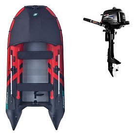 Člun GLADIATOR ACTIVE C330AL red black- nafukovací člun s hliníkovou podlahou