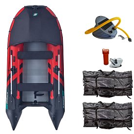 Člun GLADIATOR ACTIVE C330AL red black- nafukovací člun s hliníkovou podlahou
