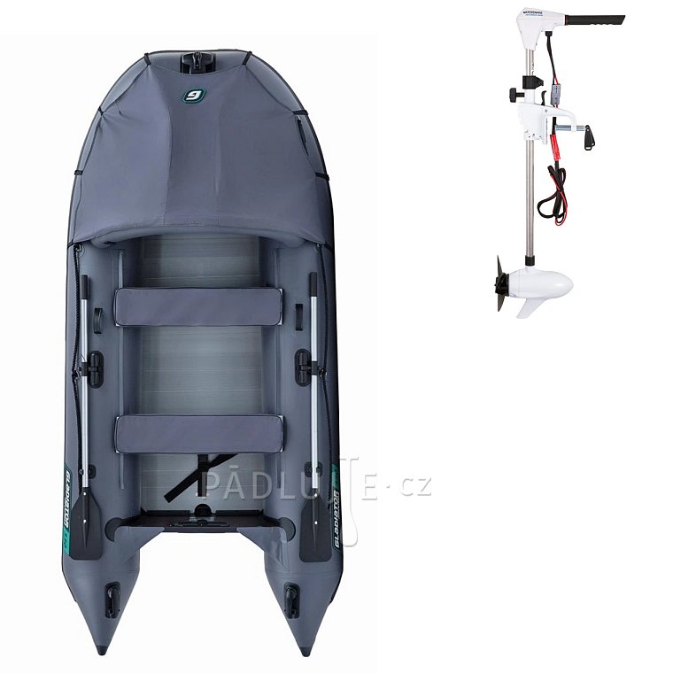 Člun GLADIATOR ACTIVE C330AL grey- nafukovací člun s hliníkovou podlahou