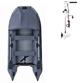 Člun GLADIATOR ACTIVE C330AL dark grey- nafukovací člun s hliníkovou podlahou