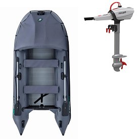 Člun GLADIATOR ACTIVE C330AL grey- nafukovací člun s hliníkovou podlahou