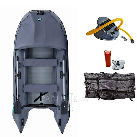 Člun GLADIATOR ACTIVE C330AL grey- nafukovací člun s hliníkovou podlahou