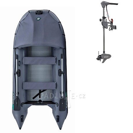 Člun GLADIATOR ACTIVE C330AL dark grey- nafukovací člun s hliníkovou podlahou