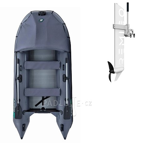 Člun GLADIATOR ACTIVE C330AL grey- nafukovací člun s hliníkovou podlahou