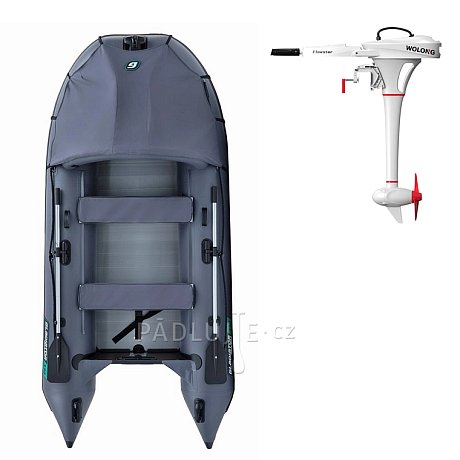 Člun GLADIATOR ACTIVE C330AL grey- nafukovací člun s hliníkovou podlahou