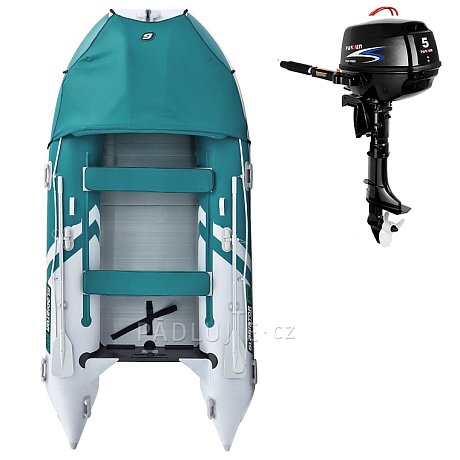 Člun GLADIATOR ACTIVE C420AL sea green - nafukovací člun s hliníkovou podlahou