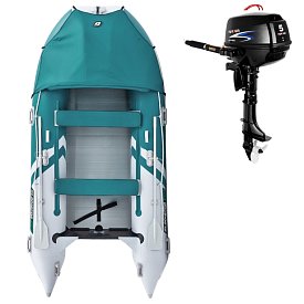 Člun GLADIATOR ACTIVE C420AL sea green - nafukovací člun s hliníkovou podlahou