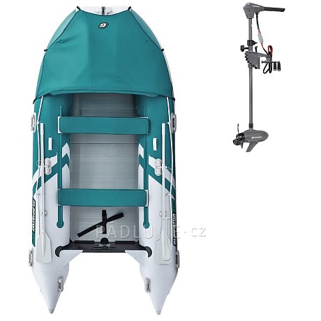 Člun GLADIATOR ACTIVE C420AL sea green - nafukovací člun s hliníkovou podlahou