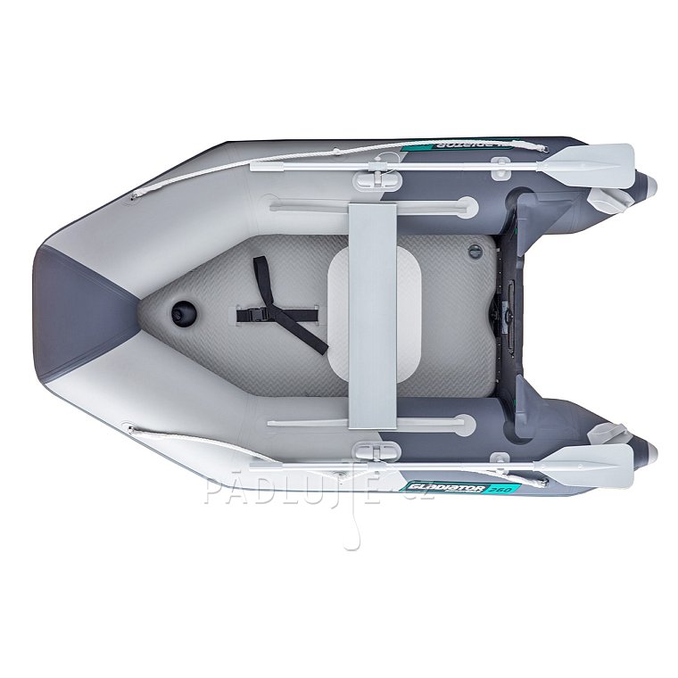 Člun GLADIATOR AK260AD light dark gray - nafukovací člun s vysokotlakou podlahou