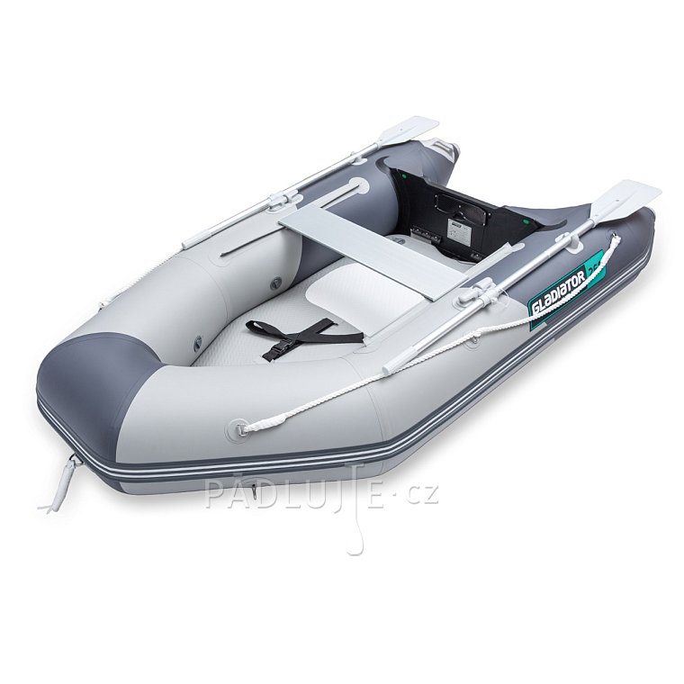 Člun GLADIATOR AK260AD light dark gray - nafukovací člun s vysokotlakou podlahou