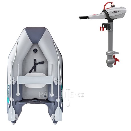 Člun GLADIATOR AK260AD light dark gray - nafukovací člun s vysokotlakou podlahou
