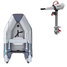 Člun GLADIATOR AK260AD light dark gray - nafukovací člun s vysokotlakou podlahou