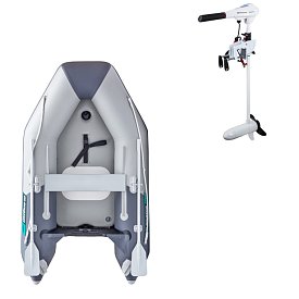 Člun GLADIATOR AK260AD light dark gray - nafukovací člun s vysokotlakou podlahou