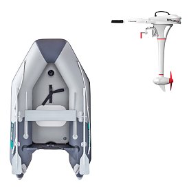 Člun GLADIATOR AK260AD light dark gray - nafukovací člun s vysokotlakou podlahou