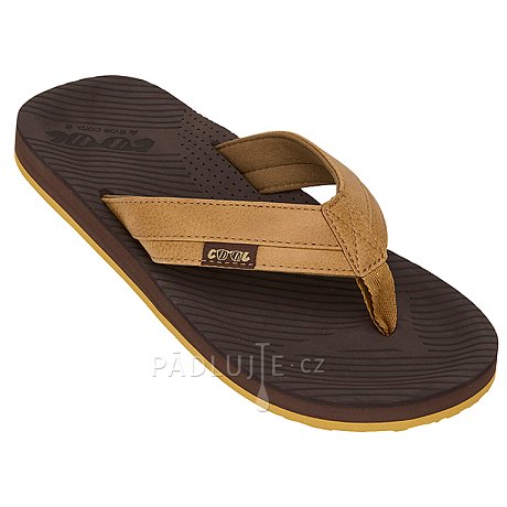 Žabky COOL Goku brown - pánské pantofle