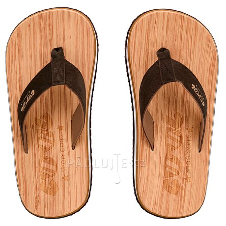 Žabky COOL Original Wood - pánské pantofle
