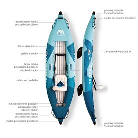 Kajak AQUA MARINA BETTA 312 Blue 2026 - jednomístný nafukovací