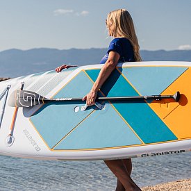 Pádlo GLADIATOR ELITE karbonové 3-dílné nastavitelné pro paddleboard