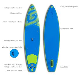 Paddleboard GLADIATOR ONE 9,6 KID - nafukovací