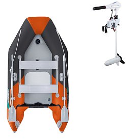 Člun GLADIATOR LIGHT AK280AD orange dark grey - nafukovací člun s vysokotlakou podlahou