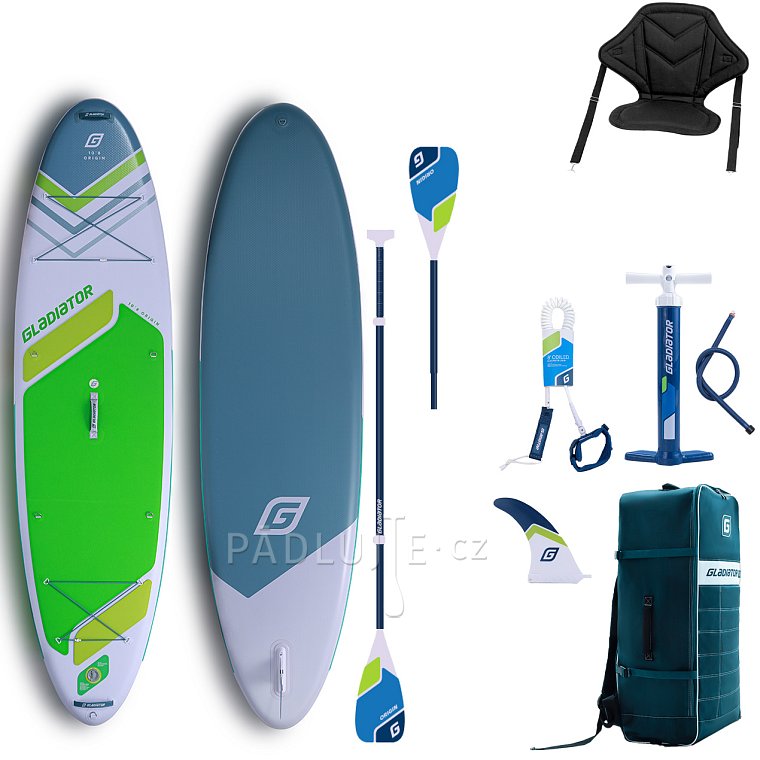 Paddleboard  GLADIATOR ORIGIN SC 10'8 ALLROUND GREEN - nafukovací