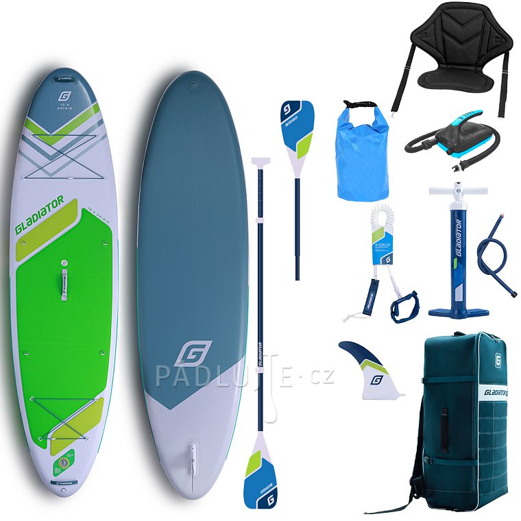 Paddleboard  GLADIATOR ORIGIN SC 10'8 ALLROUND GREEN - nafukovací