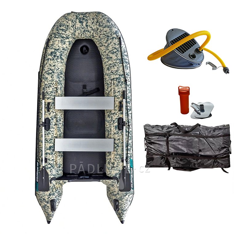 Člun GLADIATOR CLASSIC B330AD Camo - nafukovací člun s vysokotlakou podlahou