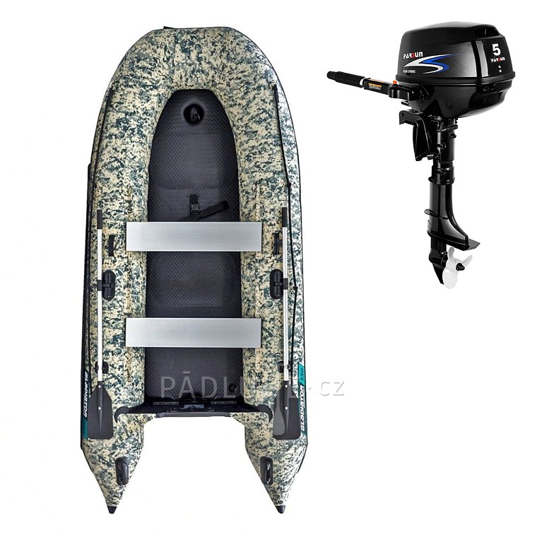 Člun GLADIATOR CLASSIC B330AD Camo - nafukovací člun s vysokotlakou podlahou