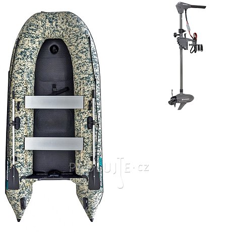 Člun GLADIATOR CLASSIC B330AD Camo - nafukovací člun s vysokotlakou podlahou