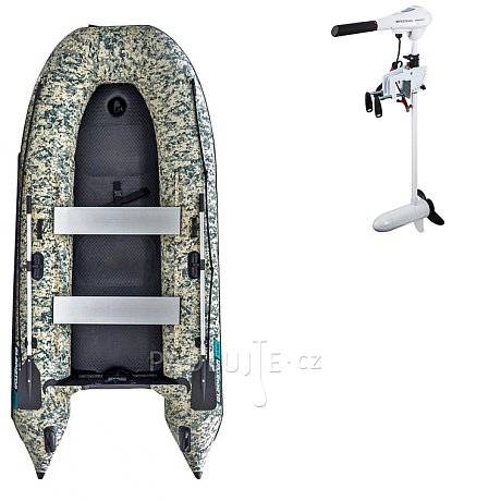 Člun GLADIATOR CLASSIC B330AD Camo - nafukovací člun s vysokotlakou podlahou