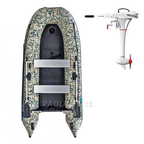 Člun GLADIATOR CLASSIC B330AD Camo - nafukovací člun s vysokotlakou podlahou