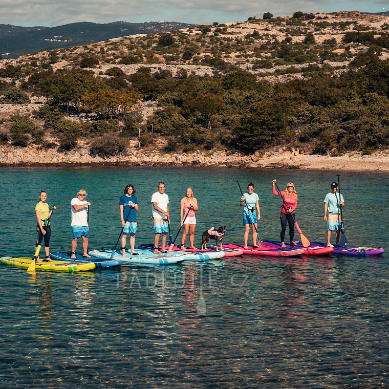 Paddleboard iBOARD 11' PURPLE PALM - nafukovací