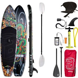 Paddleboard iBOARD 11' GREEN DRAGON - nafukovací