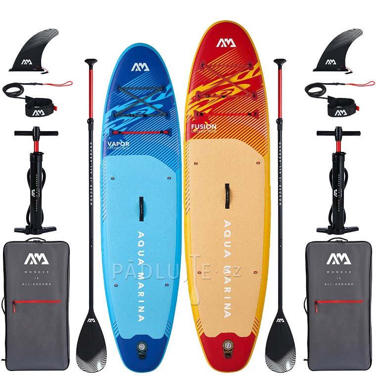 AQUA MARINA VAPOR 10'4 , FUSION 10'10 BLUE 2026 - Rodinná sada nafukovacích paddleboardů