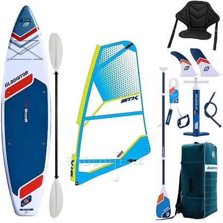 Paddleboard GLADIATOR WindSUP 11'6  2026 komplet s plachtou - nafukovací paddleboard, windsurfing i kajak