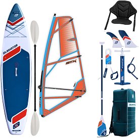 Paddleboard GLADIATOR WindSUP 11'6  2026 komplet s plachtou - nafukovací paddleboard, windsurfing i kajak
