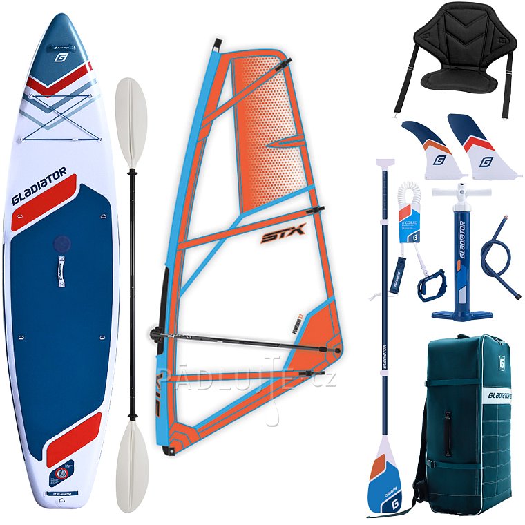 Paddleboard GLADIATOR WindSUP 11'6  2026 komplet s plachtou - nafukovací paddleboard, windsurfing i kajak