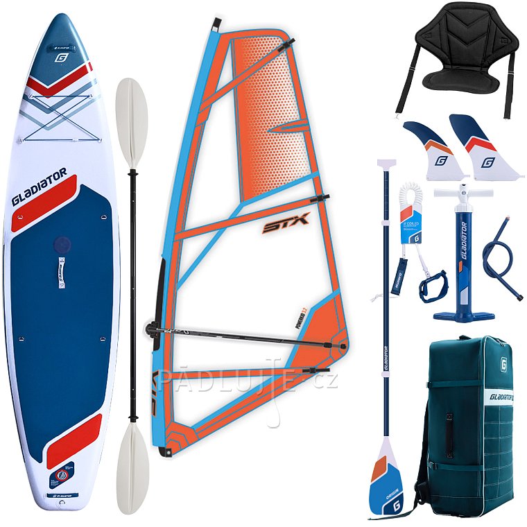 Paddleboard GLADIATOR WindSUP 11'6  2026 komplet s plachtou - nafukovací paddleboard, windsurfing i kajak