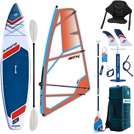 Paddleboard GLADIATOR WindSUP 11'6  2026 komplet s plachtou - nafukovací paddleboard, windsurfing i kajak