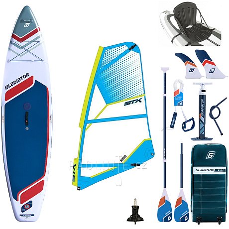 Paddleboard GLADIATOR WindSUP 11'6  2026 komplet s plachtou - nafukovací paddleboard, windsurfing i kajak