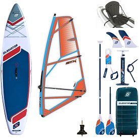 Paddleboard GLADIATOR WindSUP 11'6  2026 komplet s plachtou - nafukovací paddleboard, windsurfing i kajak